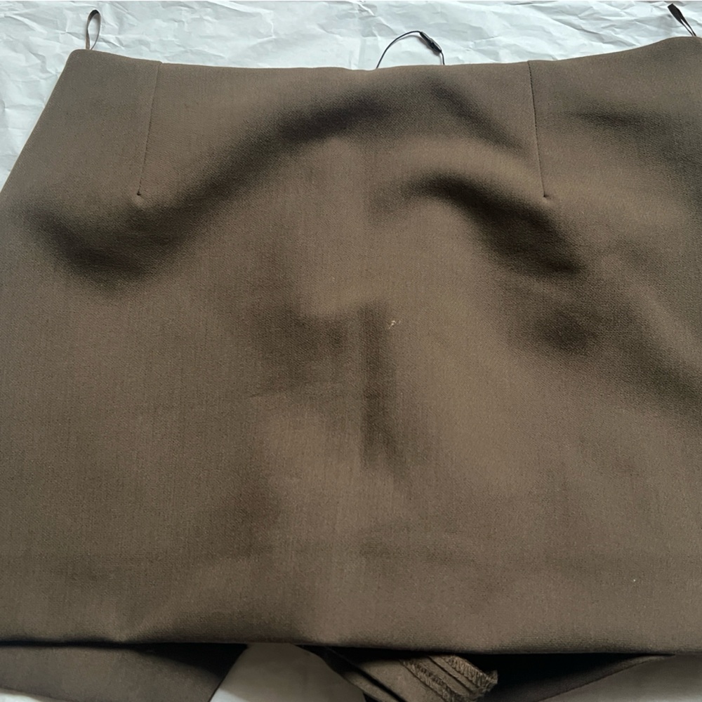 Zara Olive Midi Skirt